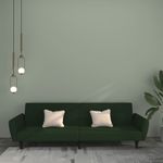 Casa si Gradina - Mobilier - Canapele si coltare - Canapele - Canapea extensibila cu 2 locuri, verde inchis, catifea - Infinity.ro