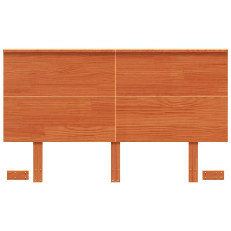 Casa si Gradina - Mobilier - Paturi si accesorii - Accesorii paturi - Tablie de pat, maro ceruit, 135 cm, lemn masiv de pin - Infinity.ro