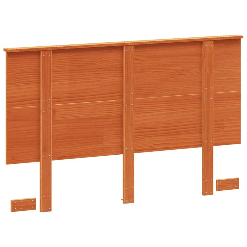 Casa si Gradina - Mobilier - Paturi si accesorii - Accesorii paturi - Tablie de pat, maro ceruit, 135 cm, lemn masiv de pin - Infinity.ro