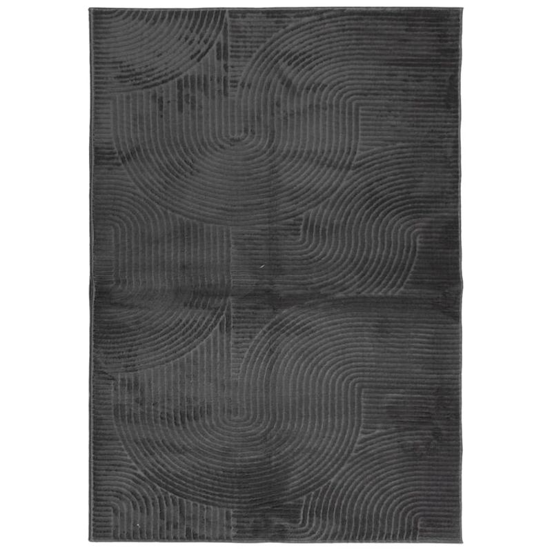 Casa si Gradina - Textile si covoare - Covoare - Covoare casa - Covor "IZA" aspect scandinav cu fire scurte, antracit,140x200cm - Infinity.ro