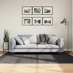 Casa si Gradina - Textile si covoare - Covoare - Covoare casa - Covor "IZA" aspect scandinav cu fire scurte, antracit,140x200cm - Infinity.ro