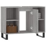 Casa si Gradina - Mobilier - Mobilier baie - Comode baie - Comoda pentru baie, gri sonoma, 80x33x60 cm, lemn compozit - Infinity.ro