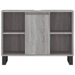 Casa si Gradina - Mobilier - Mobilier baie - Comode baie - Comoda pentru baie, gri sonoma, 80x33x60 cm, lemn compozit - Infinity.ro