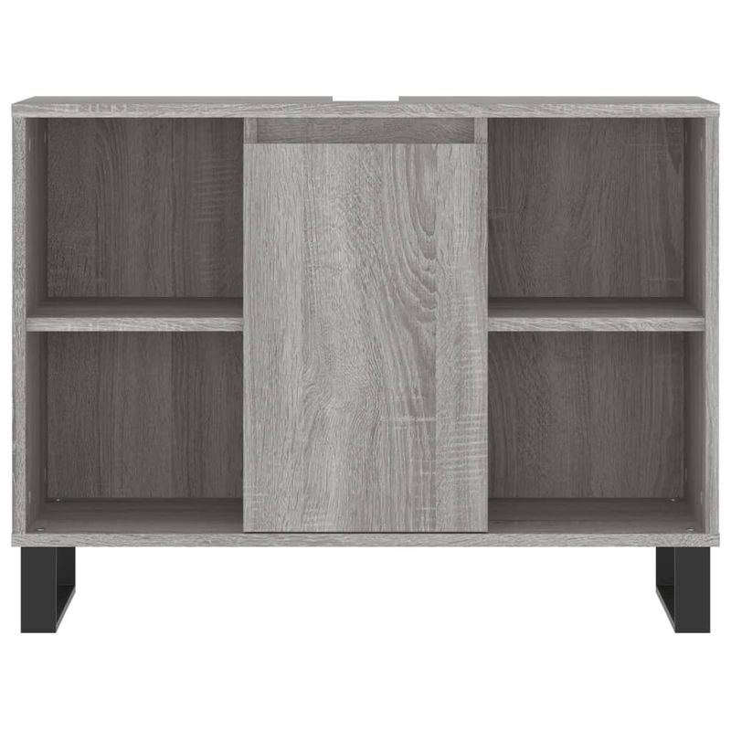 Casa si Gradina - Mobilier - Mobilier baie - Comode baie - Comoda pentru baie, gri sonoma, 80x33x60 cm, lemn compozit - Infinity.ro