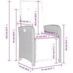 Casa si Gradina - Gradina si terasa - Mobilier exterior - Scaune si sezlonguri gradina - Scaun de gradina rabatabil cu suport picioare, negru, poliratan - Infinity.ro