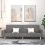 Casa si Gradina - Mobilier - Canapele si coltare - Canapele - Canapea extensibila cu 2 locuri, gri deschis, tesatura - Infinity.ro