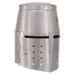 Casa si Gradina - Decoratiuni - Decoratiuni petrecere - Masti si costume carnaval - Coif cavaler medieval antic, jocuri pe roluri, argintiu, otel, model 1 - Infinity.ro