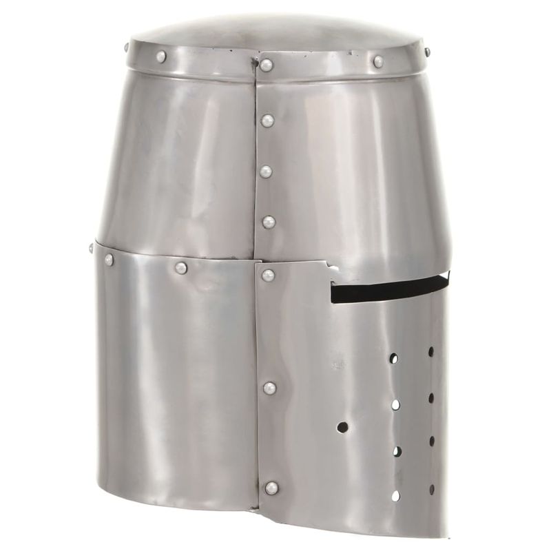 Casa si Gradina - Decoratiuni - Decoratiuni petrecere - Masti si costume carnaval - Coif cavaler medieval antic, jocuri pe roluri, argintiu, otel, model 1 - Infinity.ro