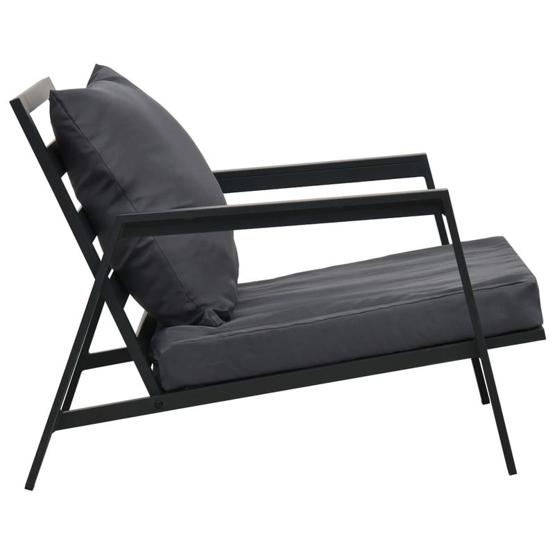 Casa si Gradina - Gradina si terasa - Mobilier exterior - Seturi mobila gradina - Set mobilier gradina cu perne 5 piese gri inchis aluminiu - Infinity.ro