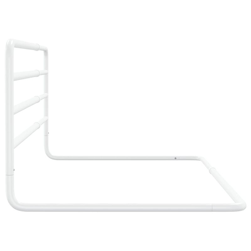 Casa si Gradina - Mobilier - Mobilier copii - Sisteme de siguranta - Balustrada de protectie pat copii, alb, (76-137)x55 cm, fier - Infinity.ro
