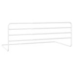 Casa si Gradina - Mobilier - Mobilier copii - Sisteme de siguranta - Balustrada de protectie pat copii, alb, (76-137)x55 cm, fier - Infinity.ro