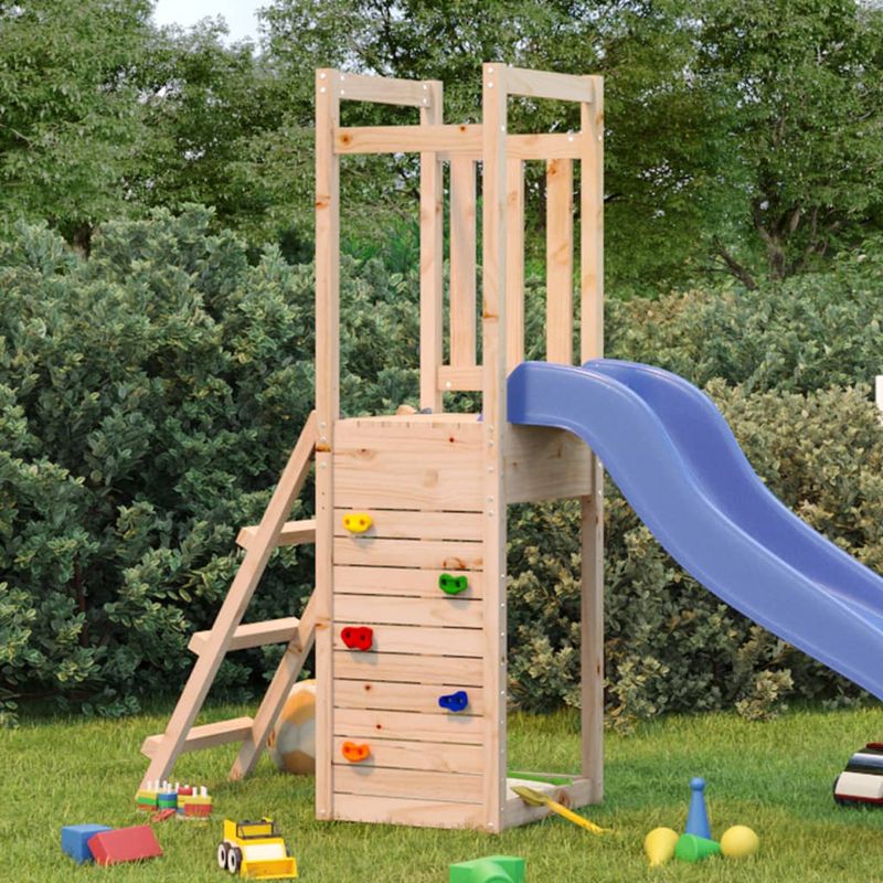 Jucarii, Copii si Bebe - Jucarii si jocuri - Jucarii de exterior - Spatii de joaca si accesorii - Set de joaca, 53x46,5x169 cm, lemn masiv de pin - Infinity.ro
