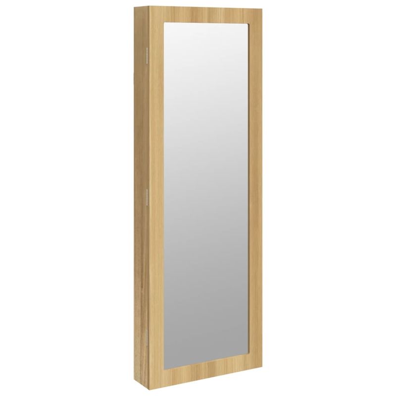 Casa si Gradina - Mobilier - Dulapuri si sifoniere - Dulapuri - Dulap de bijuterii cu oglinda montat pe perete 37,5x10x106 cm - Infinity.ro