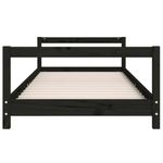 Casa si Gradina - Mobilier - Mobilier copii - Patuturi copii - Cadru de pat pentru copii, negru, 90x190 cm, lemn masiv de pin - Infinity.ro