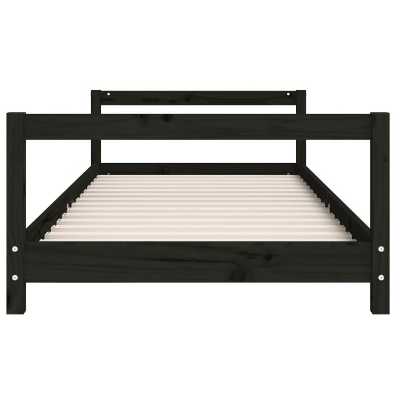 Casa si Gradina - Mobilier - Mobilier copii - Patuturi copii - Cadru de pat pentru copii, negru, 90x190 cm, lemn masiv de pin - Infinity.ro