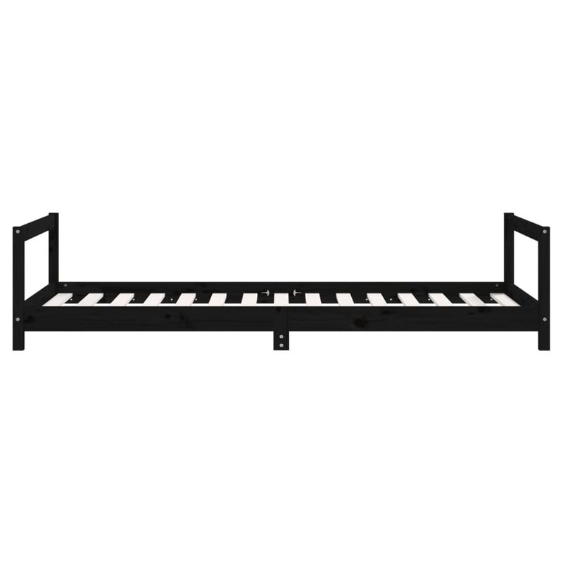 Casa si Gradina - Mobilier - Mobilier copii - Patuturi copii - Cadru de pat pentru copii, negru, 90x190 cm, lemn masiv de pin - Infinity.ro