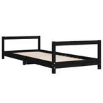Casa si Gradina - Mobilier - Mobilier copii - Patuturi copii - Cadru de pat pentru copii, negru, 90x190 cm, lemn masiv de pin - Infinity.ro