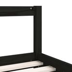 Casa si Gradina - Mobilier - Mobilier copii - Patuturi copii - Cadru de pat pentru copii, negru, 90x190 cm, lemn masiv de pin - Infinity.ro