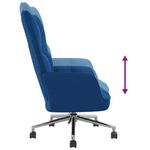 Casa si Gradina - Mobilier - Scaune si fotolii - Fotolii - Fotoliu de relaxare, albastru, catifea - Infinity.ro