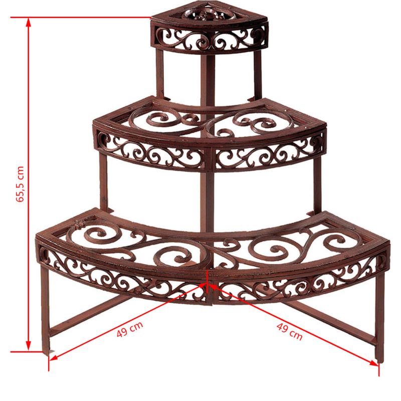 Casa si Gradina - Gradinarit si plante - Plante si ghivece - Ghivece si suporturi - Esschert Design Etajera, sfert de cerc, BPH32 - Infinity.ro