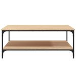 Casa si Gradina - Mobilier - Mese si birouri - Masute de cafea - Masuta de cafea stejar sonoma 100x100x40 cm lemn prelucrat - Infinity.ro
