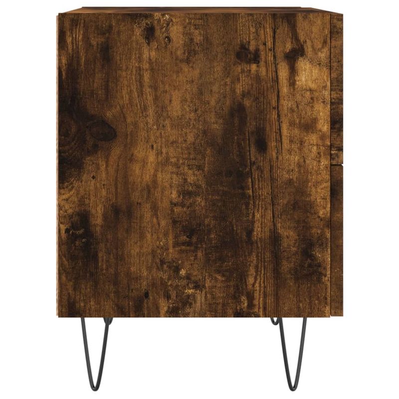 Casa si Gradina - Mobilier - Comode si corpuri - Noptiere - Noptiere, 2 buc., stejar fumuriu, 40x35x47,5 cm, lemn compozit - Infinity.ro