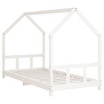 Casa si Gradina - Mobilier - Mobilier copii - Patuturi copii - Cadru de pat pentru copii, alb, 90x200 cm, lemn masiv de pin - Infinity.ro