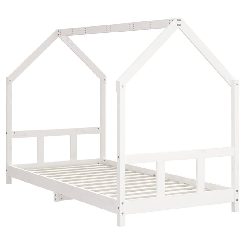 Casa si Gradina - Mobilier - Mobilier copii - Patuturi copii - Cadru de pat pentru copii, alb, 90x200 cm, lemn masiv de pin - Infinity.ro