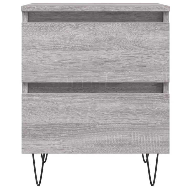 Casa si Gradina - Mobilier - Comode si corpuri - Noptiere - Noptiera, gri sonoma, 40x35x50 cm, lemn compozit - Infinity.ro