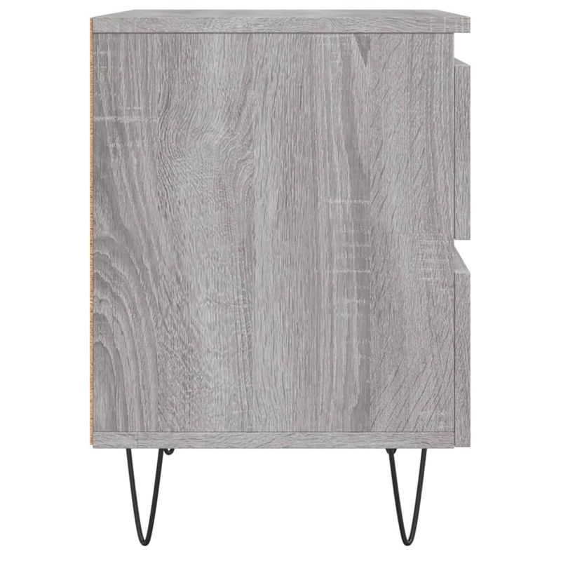 Casa si Gradina - Mobilier - Comode si corpuri - Noptiere - Noptiera, gri sonoma, 40x35x50 cm, lemn compozit - Infinity.ro