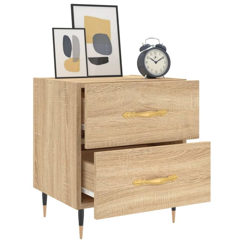 Casa si Gradina - Mobilier - Comode si corpuri - Noptiere - Noptiere, 2 buc., stejar sonoma, 40x35x47,5 cm, lemn compozit - Infinity.ro
