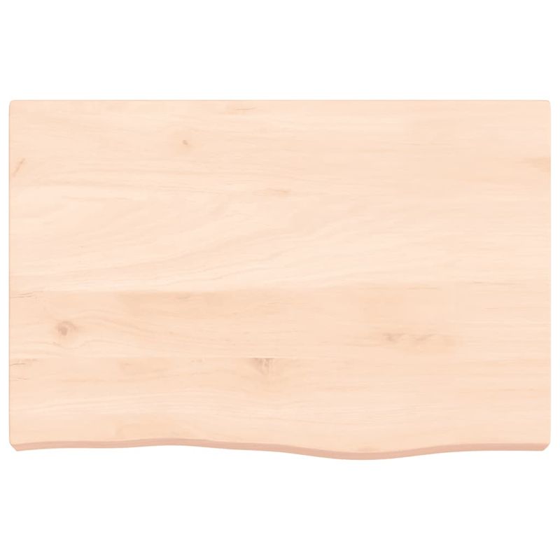 Casa si Gradina - Mobilier - Feronerie si accesorii mobila - Blat de masa, 60x40x(2-6) cm, lemn masiv de stejar netratat - Infinity.ro