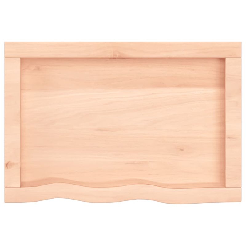 Casa si Gradina - Mobilier - Feronerie si accesorii mobila - Blat de masa, 60x40x(2-6) cm, lemn masiv de stejar netratat - Infinity.ro