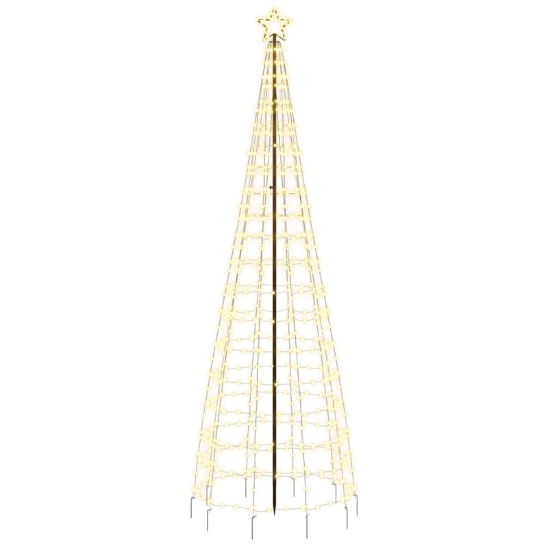 Casa si Gradina - Decoratiuni - Decoratiuni de sezon - Lumina brad de Craciun cu tarusi, 570 LED-uri, alb cald, 300 cm - Infinity.ro