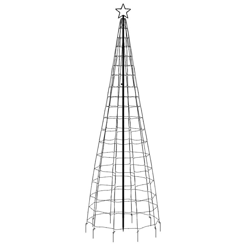 Casa si Gradina - Decoratiuni - Decoratiuni de sezon - Lumina brad de Craciun cu tarusi, 570 LED-uri, alb cald, 300 cm - Infinity.ro