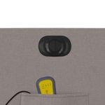 Ingrijire personala si Cosmetice - Sanatate si wellness - Articole wellness - Fotolii de masaj - Fotoliu electric de masaj rabatabil, gri taupe, textil - Infinity.ro