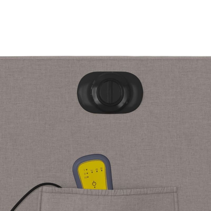 Ingrijire personala si Cosmetice - Sanatate si wellness - Articole wellness - Fotolii de masaj - Fotoliu electric de masaj rabatabil, gri taupe, textil - Infinity.ro