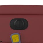 Ingrijire personala si Cosmetice - Sanatate si wellness - Articole wellness - Fotolii de masaj - Fotoliu de masaj electric rabatabil, rosu vin, piele ecologica - Infinity.ro