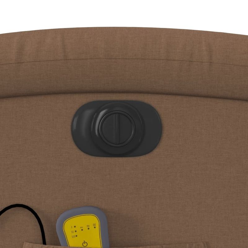 Ingrijire personala si Cosmetice - Sanatate si wellness - Articole wellness - Fotolii de masaj - Fotoliu electric de masaj rabatabil, maro, textil - Infinity.ro