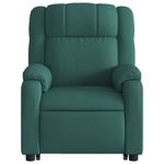 Casa si Gradina - Mobilier - Scaune si fotolii - Fotolii - Fotoliu rabatabil ridicare pe verticala, verde inchis, textil - Infinity.ro