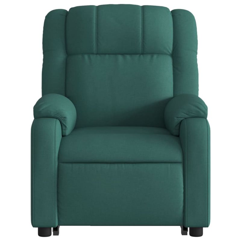 Casa si Gradina - Mobilier - Scaune si fotolii - Fotolii - Fotoliu rabatabil ridicare pe verticala, verde inchis, textil - Infinity.ro