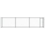 Petshop - Accesorii petshop - Culcusuri si custi - Custi interior si exterior - Cusca pentru caini cu usa, gri, 6x2x1,5 m, otel galvanizat - Infinity.ro