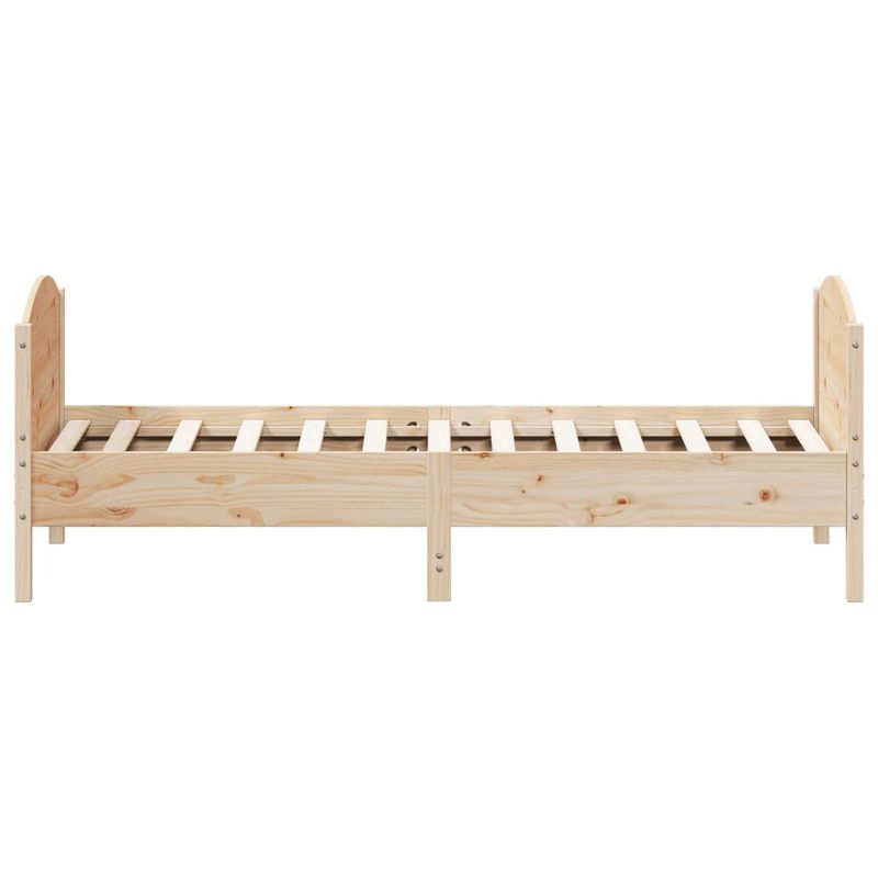 Casa si Gradina - Mobilier - Paturi si accesorii - Paturi - Cadru de pat cu tablie, 75x190 cm, lemn masiv de pin - Infinity.ro