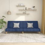Casa si Gradina - Mobilier - Canapele si coltare - Canapele - Canapea extensibila cu 2 locuri, albastru, material textil - Infinity.ro