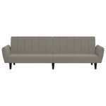 Casa si Gradina - Mobilier - Canapele si coltare - Canapele - Canapea extensibila cu 2 locuri, gri deschis, catifea - Infinity.ro