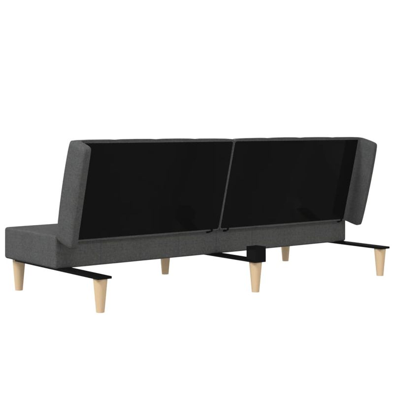 Casa si Gradina - Mobilier - Canapele si coltare - Canapele - Canapea extensibila cu 2 locuri, gri inchis, textil - Infinity.ro