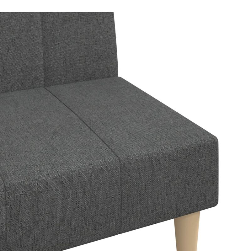 Casa si Gradina - Mobilier - Canapele si coltare - Canapele - Canapea extensibila cu 2 locuri, gri inchis, textil - Infinity.ro