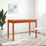 Casa si Gradina - Mobilier - Mese si birouri - Mese bucatarie si dining - Masa de sufragerie, maro ceruit, 110x55x75 cm, lemn masiv pin - Infinity.ro