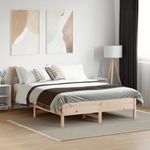 Casa si Gradina - Mobilier - Paturi si accesorii - Paturi - Cadru de pat cu tablie, 120x190 cm, lemn masiv pin - Infinity.ro