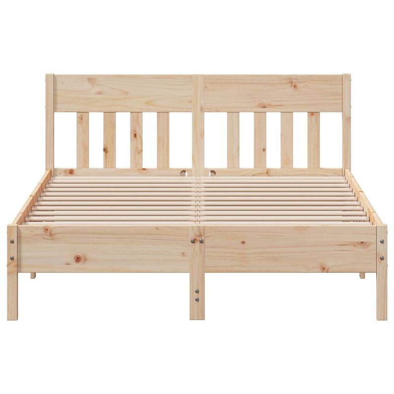 Casa si Gradina - Mobilier - Paturi si accesorii - Paturi - Cadru de pat cu tablie, 120x190 cm, lemn masiv pin - Infinity.ro